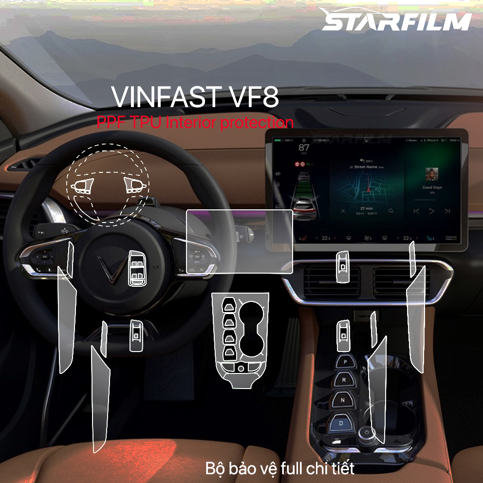 VINFAST VF8 PPF TPU chống xước tự hồi phục STARFILM